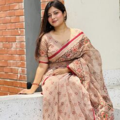 প্রিমিয়াম হাফসিল্ক বুটিক শাড়ি SKU SK-1