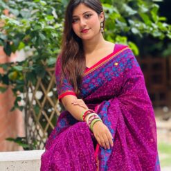 প্রিমিয়াম হাফসিল্ক বুটিক শাড়ি SKU - P 1