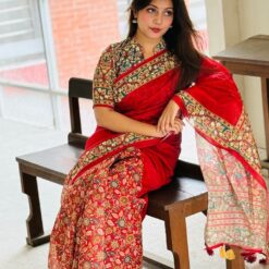 ডিজিটাল প্রিন্টেড সফট সিল্ক শাড়ি –SKU -2